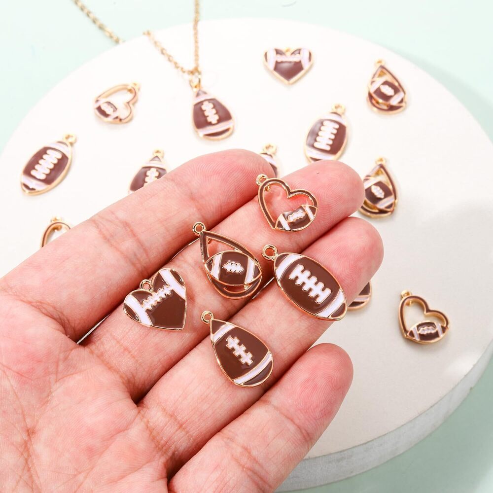 8595 20PCS Sports Charms Enamel Basketball Baseball Pendant Charms - Picture 4 of 6